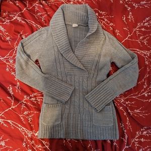 *SALE* Cozy Grey Cable Knit V Neck Sweater